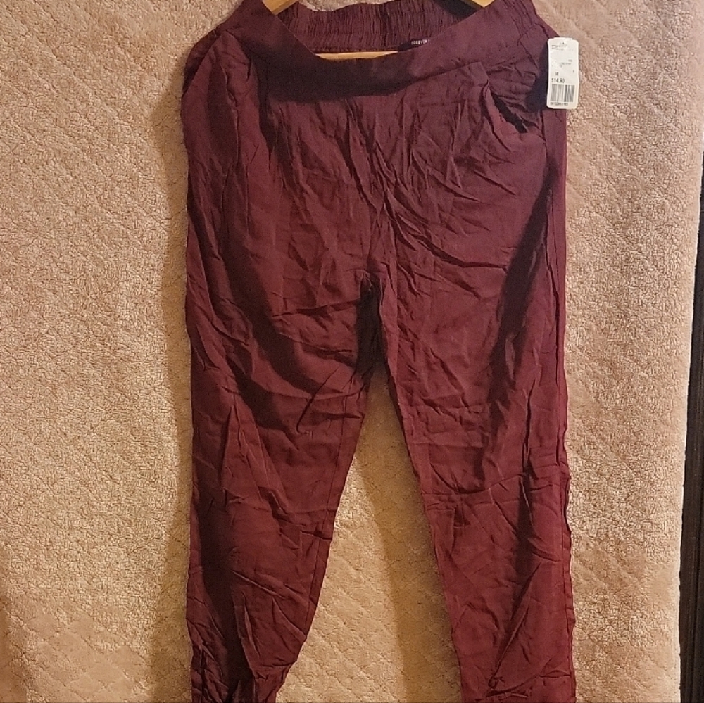 Forever 21 Burgundy Pants